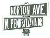 Center Post Mounded 24-6 Street Sign