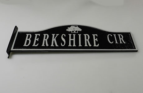 Cast Aluminum Street Sign